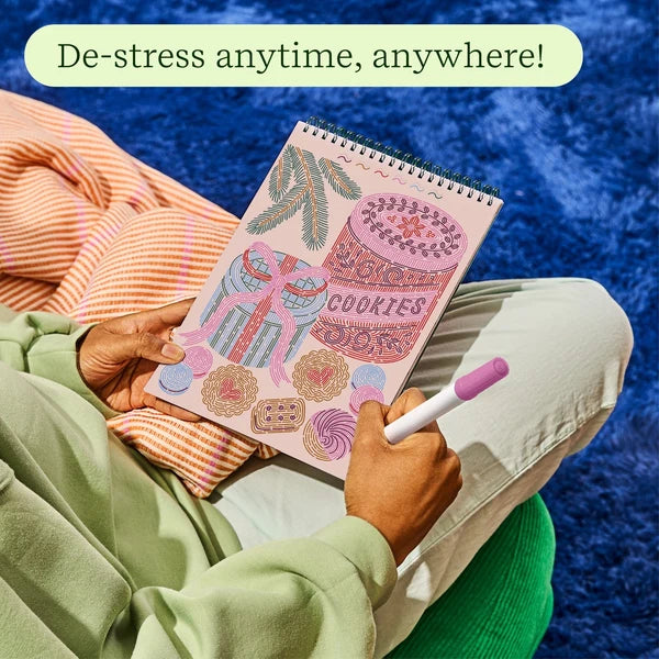Lifelines FlowArt Trace-By-Line - Gingerbread Delights - Holiday Meditative Art