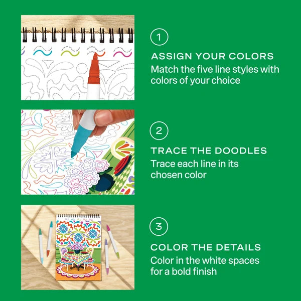 Lifelines FlowArt Trace-To-Doodle - Style Your Space - Meditative Art