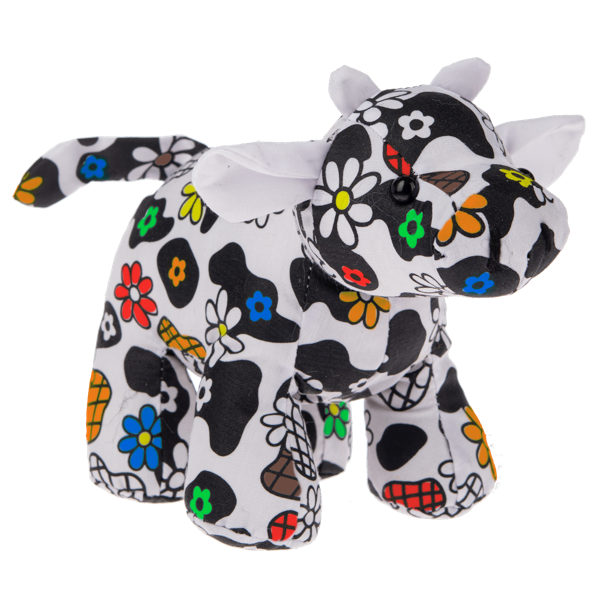 Ganz 7 Inch Mini Coloring Kit - Color Your Own Plush Toy - COW