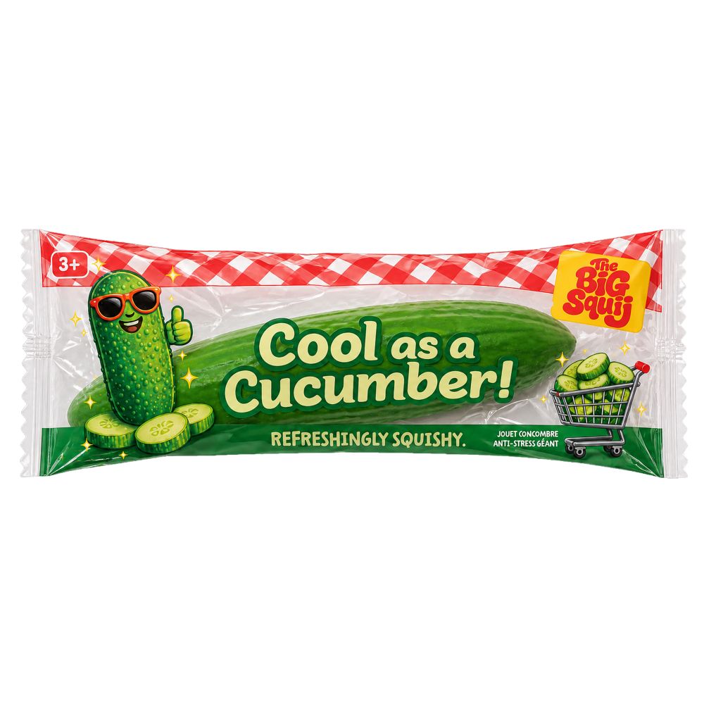 Keycraft 12 Inch Big Squij Cucumber Jumbo Squishy Sensory Fidget Toy