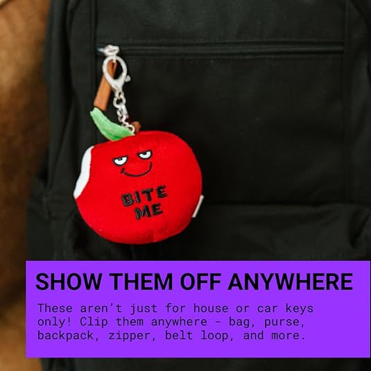 Punchkins Bites - I'm Fine, Everything is Fine Dumpster Fire Plush Clip - Owl & Goose Gifts