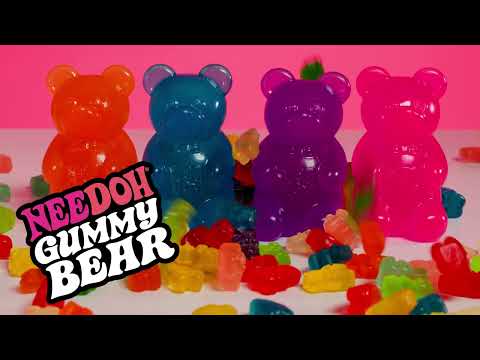 Nee Doh Gummy Bear 4 Inch Squish Ball Fidget Toy