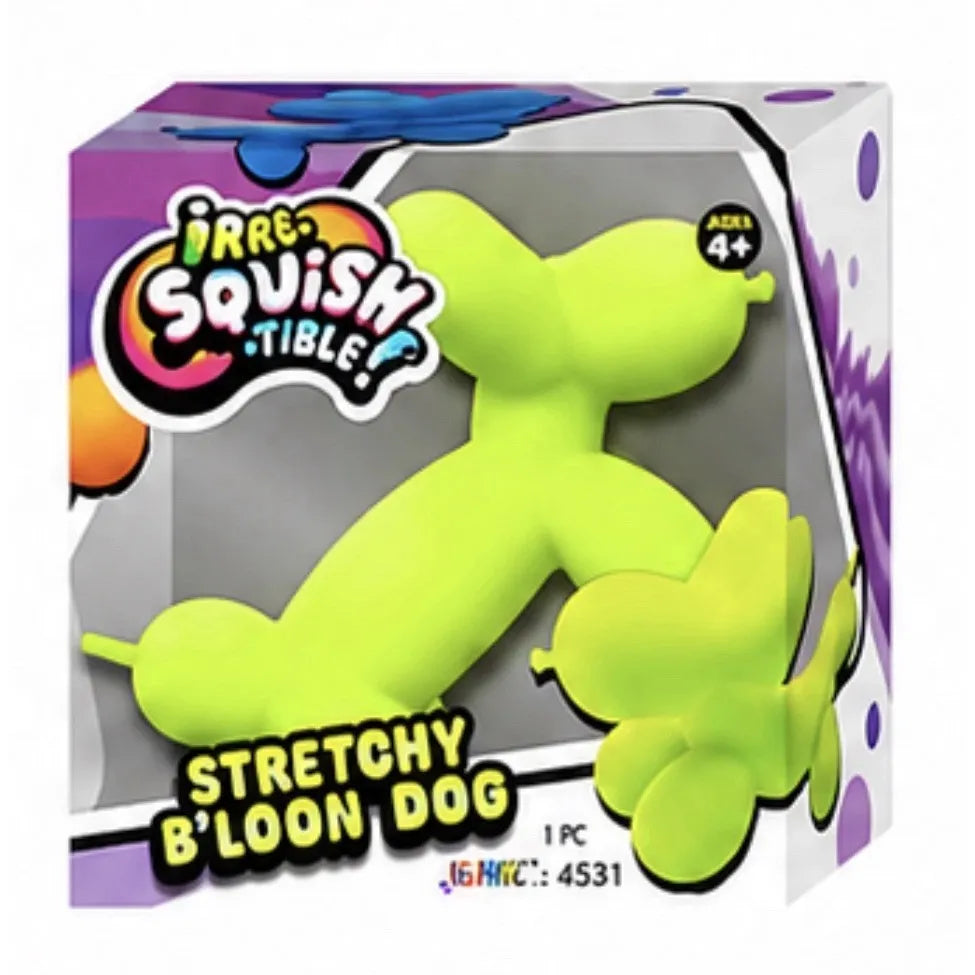 Ja-Ru 3.5 Inch Stretchy B'loon Dog - SAND Filled Squishy Sensory Toy