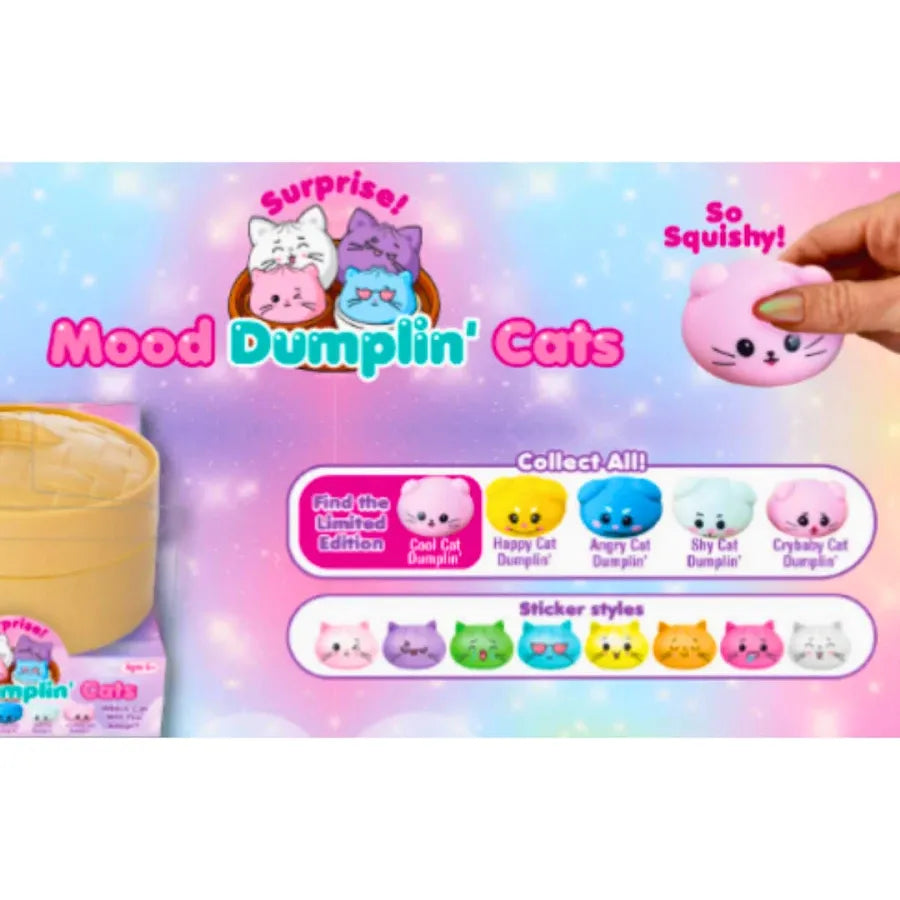 Zorbitz Mood Dumplin' Cats 4 Inch Mystery Squishy Sensory Toy