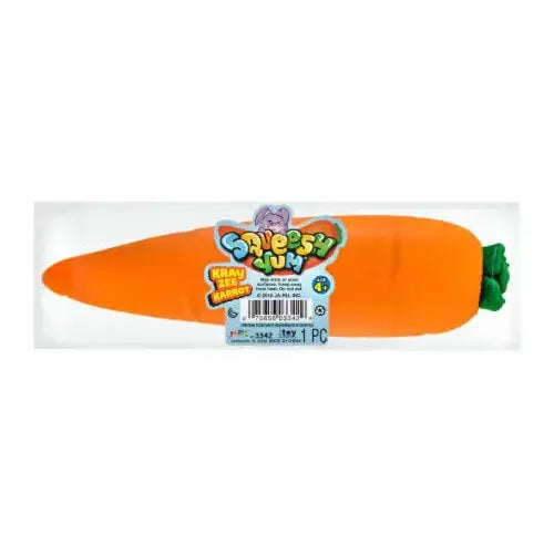 Ja-Ru Squeesh Yum 7 Inch Kray Zee Karrot Sand Filled Squishy Sensory Toy