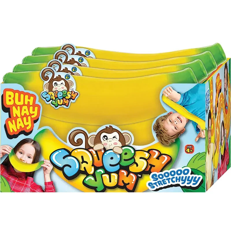 Ja-Ru Squeesh Buy Nay Nay 8.5 Inch Banana Squishy Sensory Toy