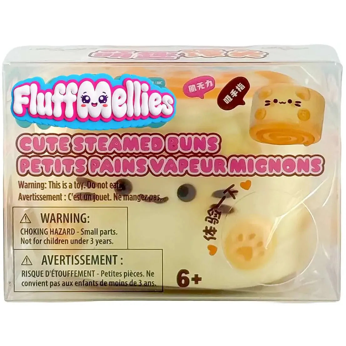 Fluffmellies 3 Inch Cute Steamed Bun - Scented Slow Rise Squishy Toy