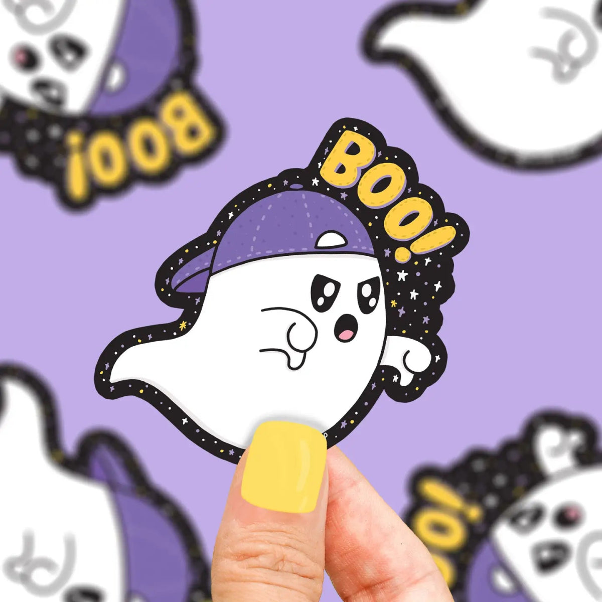 Turtle's Soup Boo Ghost Halloween Vinyl Sticker - Owl & Goose Gifts