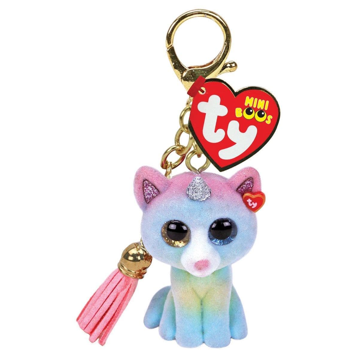 Ty Mini Boos 2.5 Inch Heather the Cat Clip - Owl & Goose Gifts