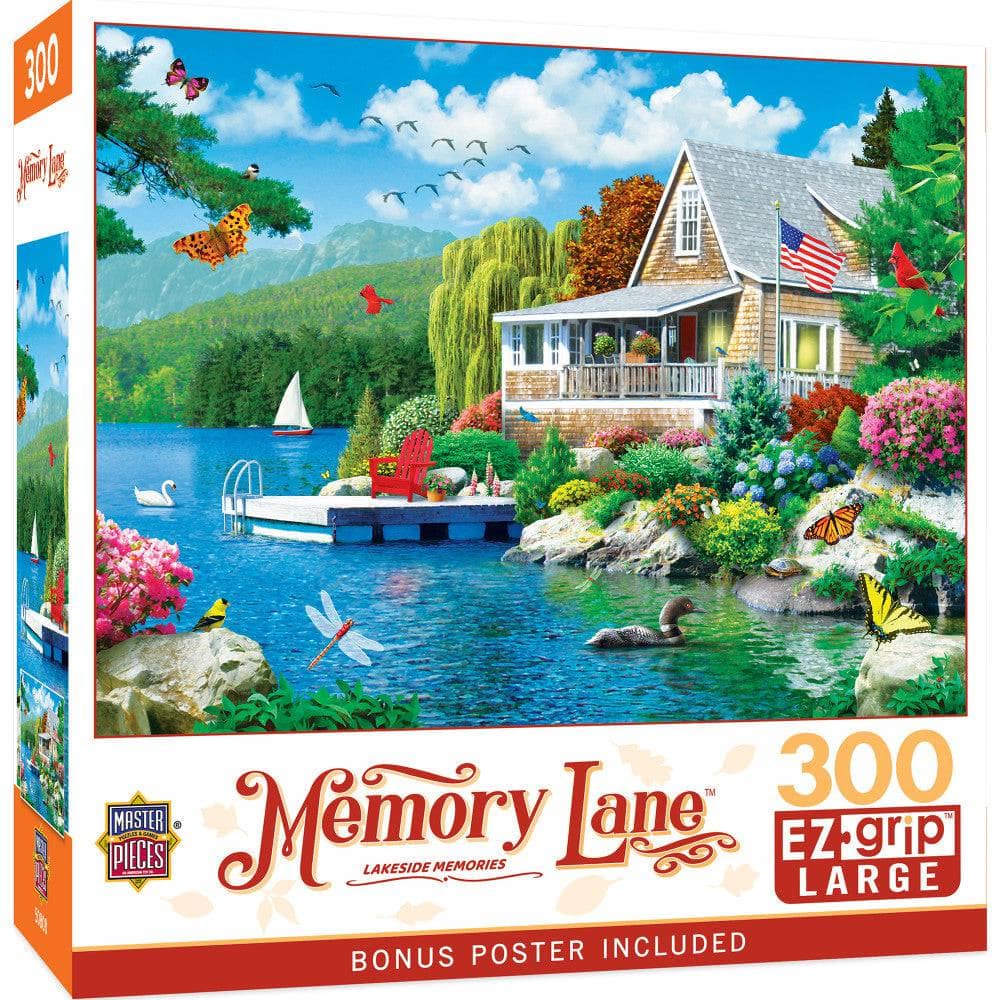 MasterPieces Lakeside Memories - 300 Piece EZ Grip Jigsaw Puzzle