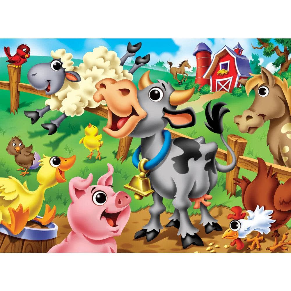 MasterPieces Googly Eyes Farm Animals - 48 Piece Jigsaw Puzzle