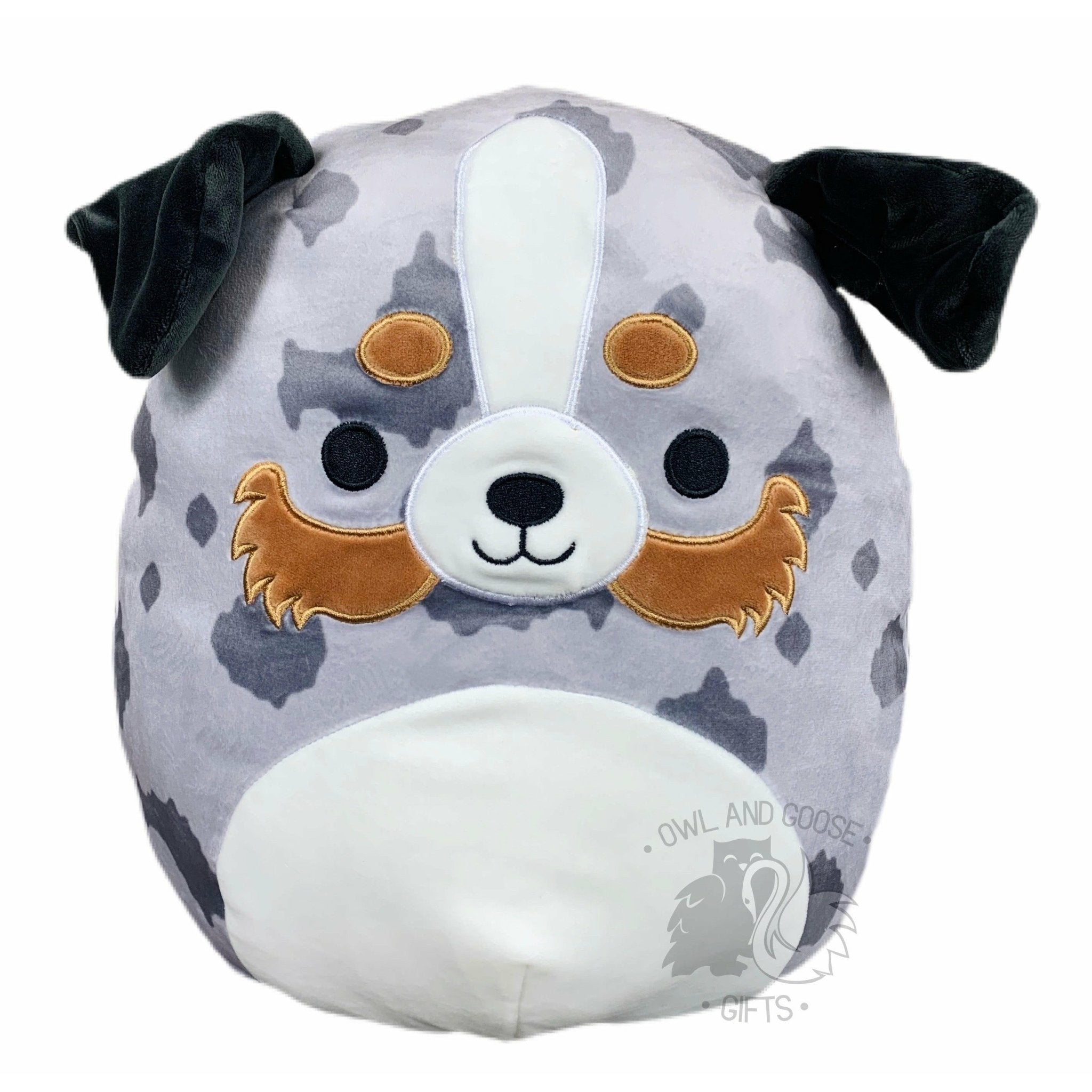 Squishmallow 12 Inch Raylor the Australian Shepherd Plush Toy - Owl & Goose Gifts