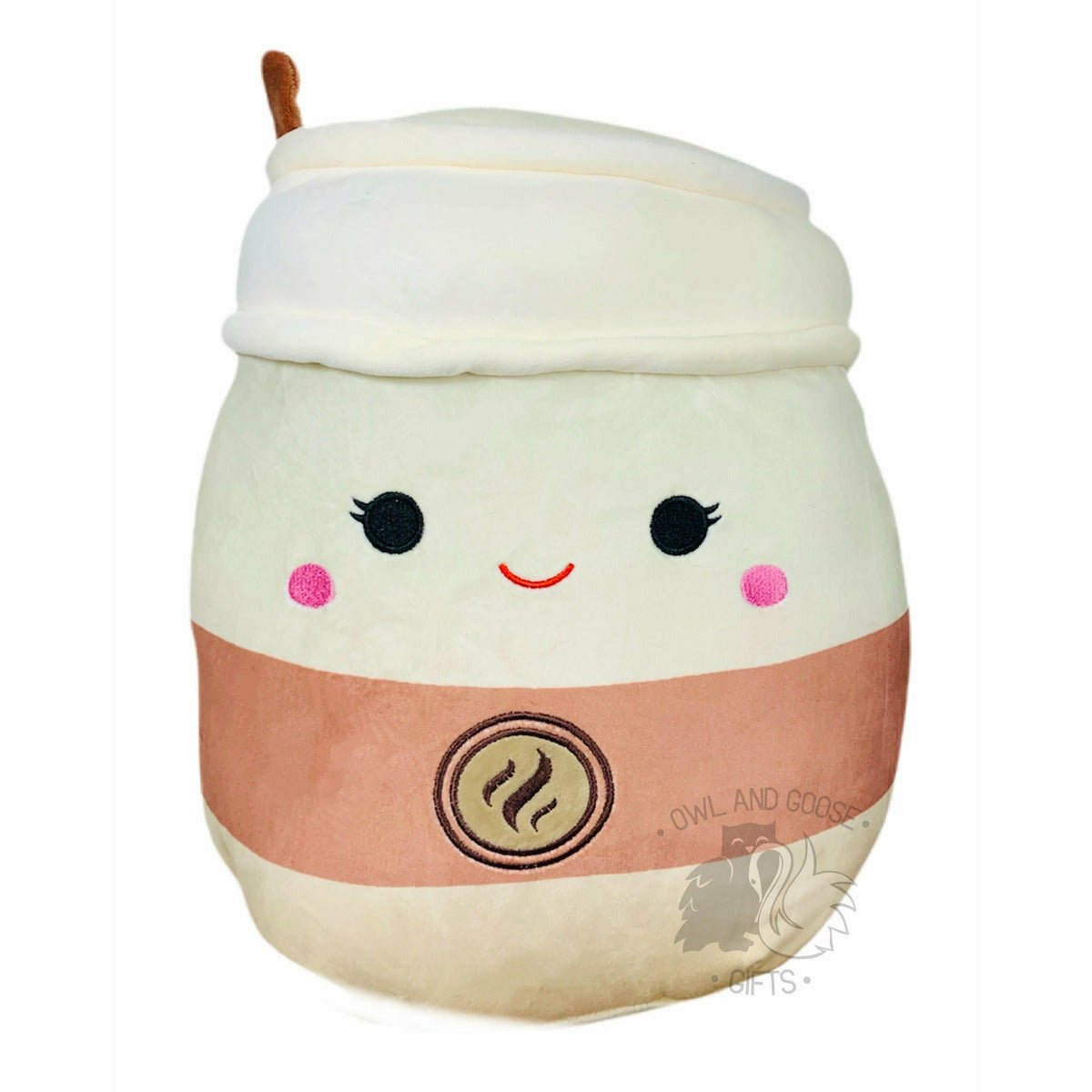 Squishmallow 12 Inch Renne the Latte Plush Toy - Owl & Goose Gifts