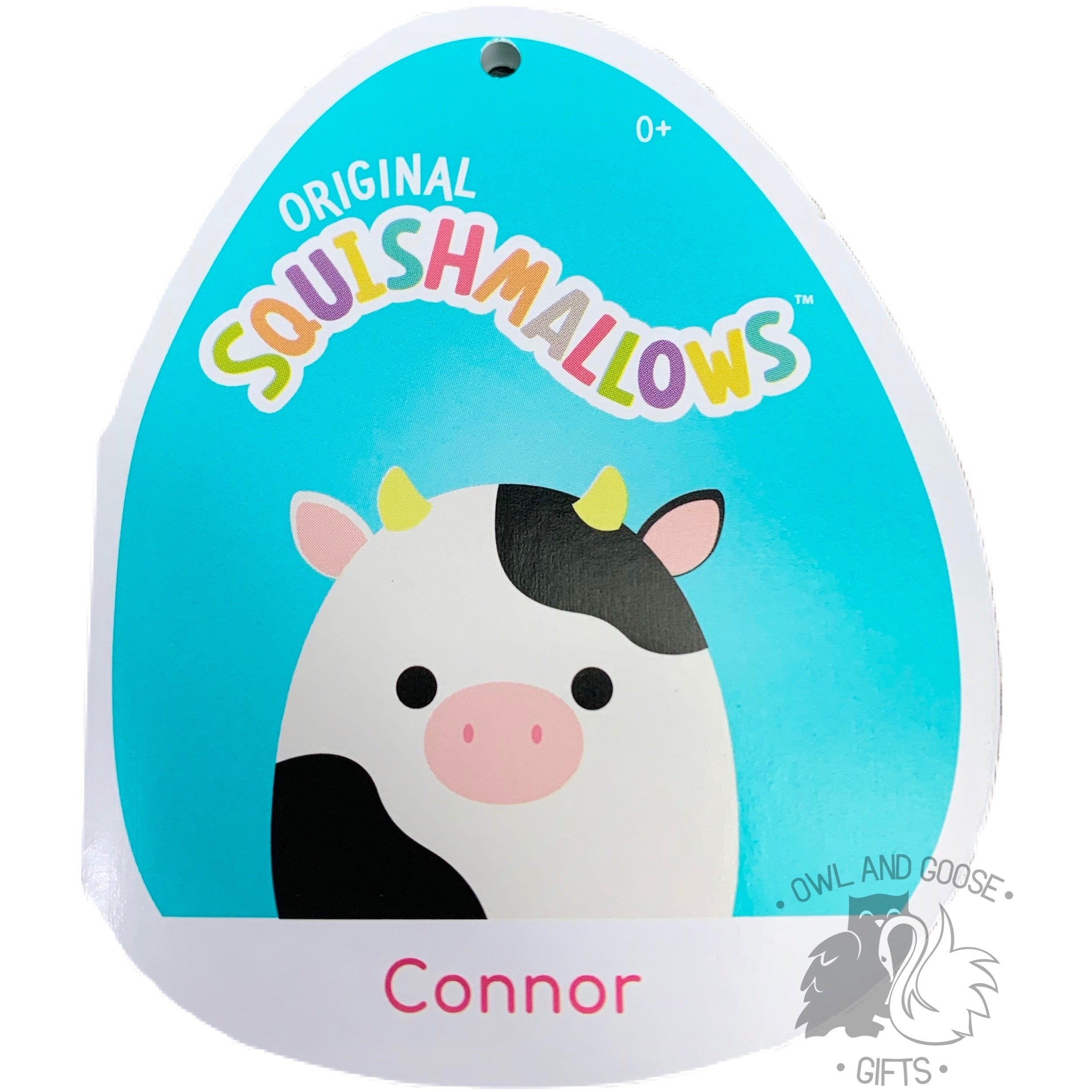 Squishmallow 8 Inch Connor the Cow Plush Toy