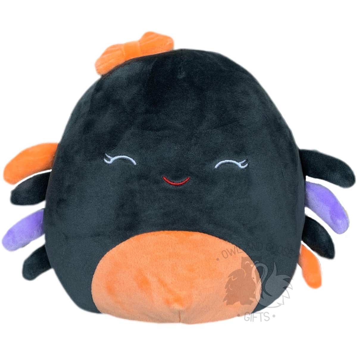 Squishmallow 8 Inch Dominik the Spider Halloween Plush Toy - Owl & Goose Gifts