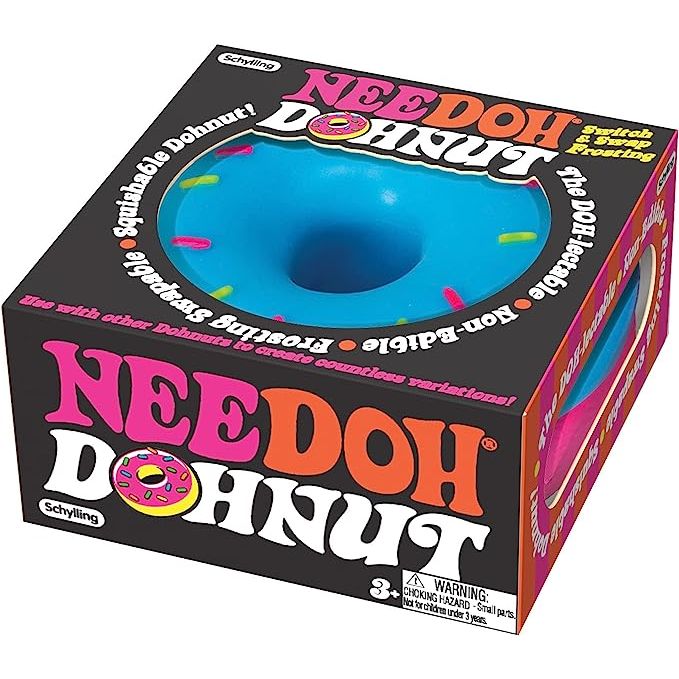 Nee Doh Donut 3 Inch Squish Ball Fidget Toy - Owl & Goose Gifts