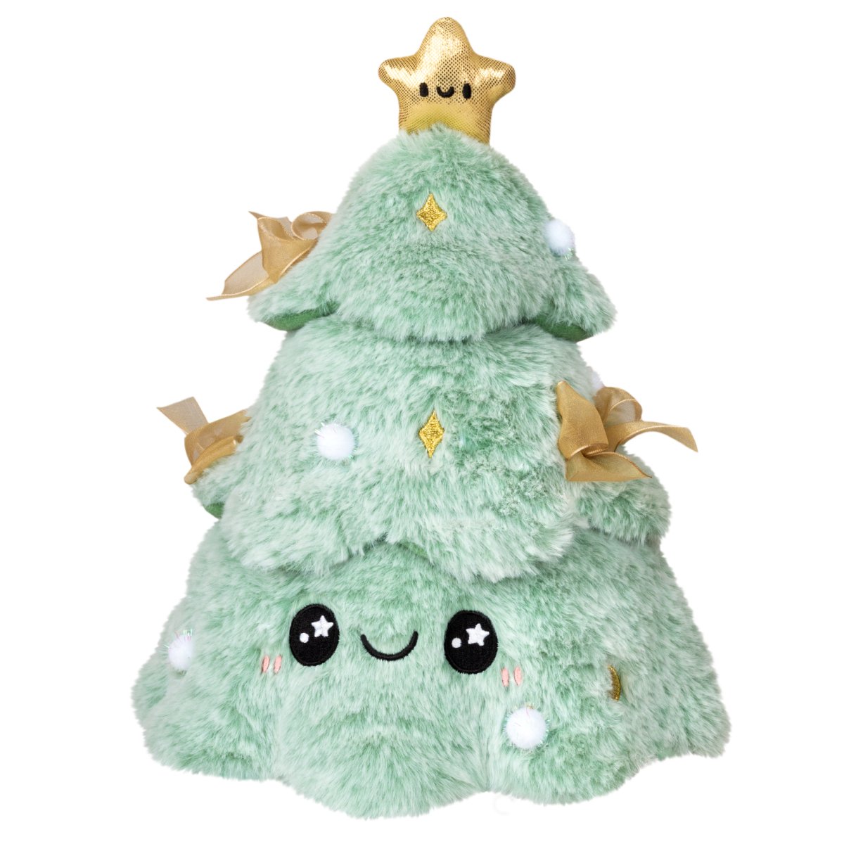 Squishable 7 Inch Mini Flocked Christmas Tree Plush Toy - Owl & Goose Gifts