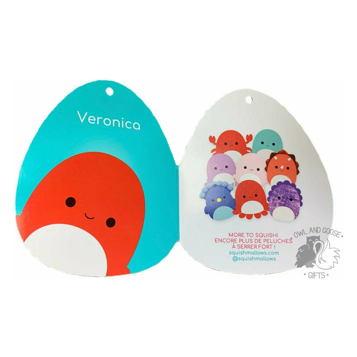 Squishmallow 8 Inch Veronica the Octopus Plush Toy - Owl & Goose Gifts