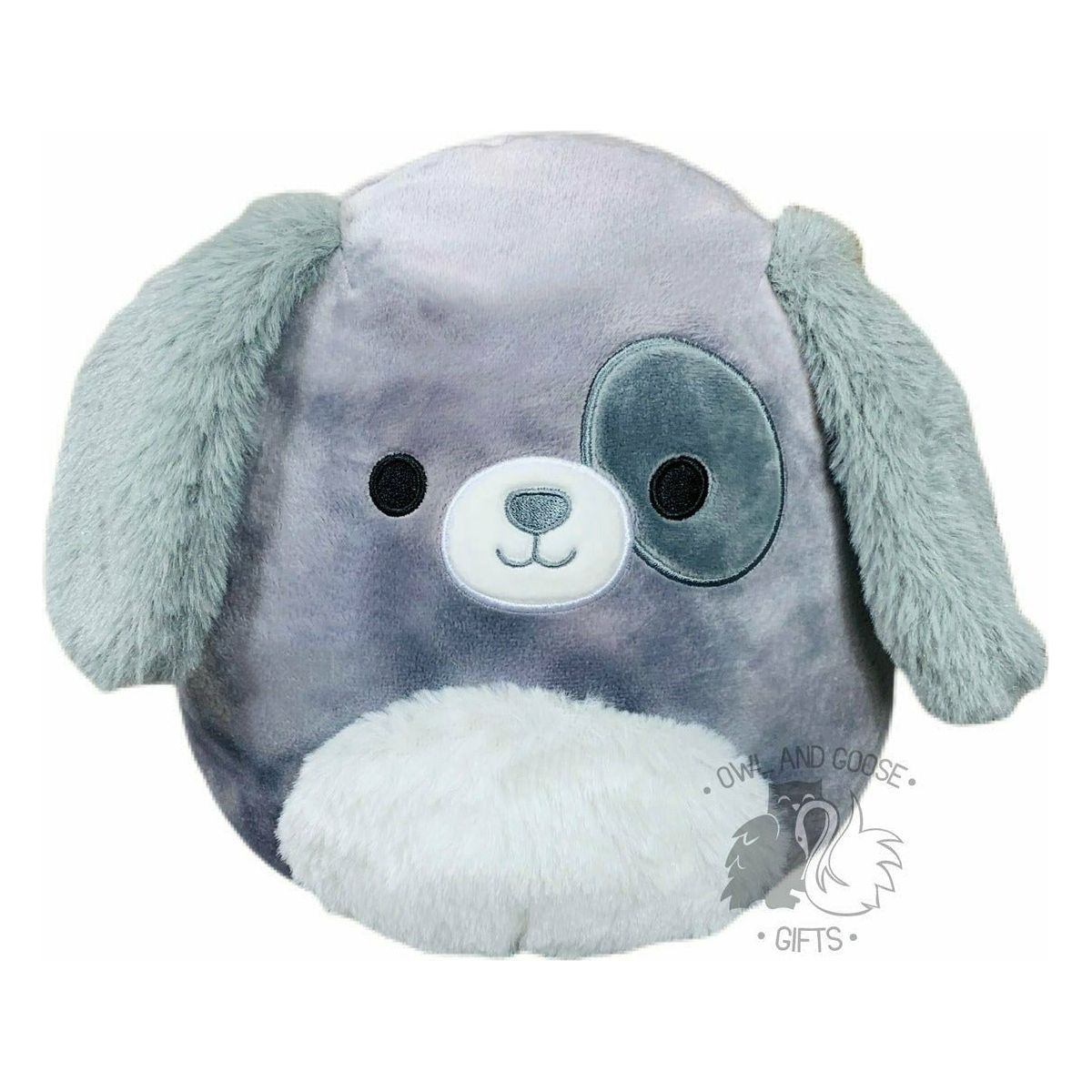 Squishmallow Dog Gray - Gustavus 8 inch - Owl & Goose Gifts