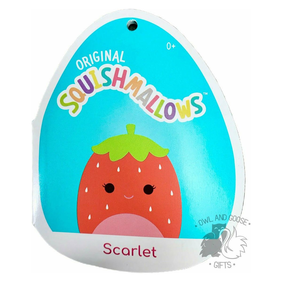Squishmallow Strawberry - Scarlet 8 inch - Owl & Goose Gifts