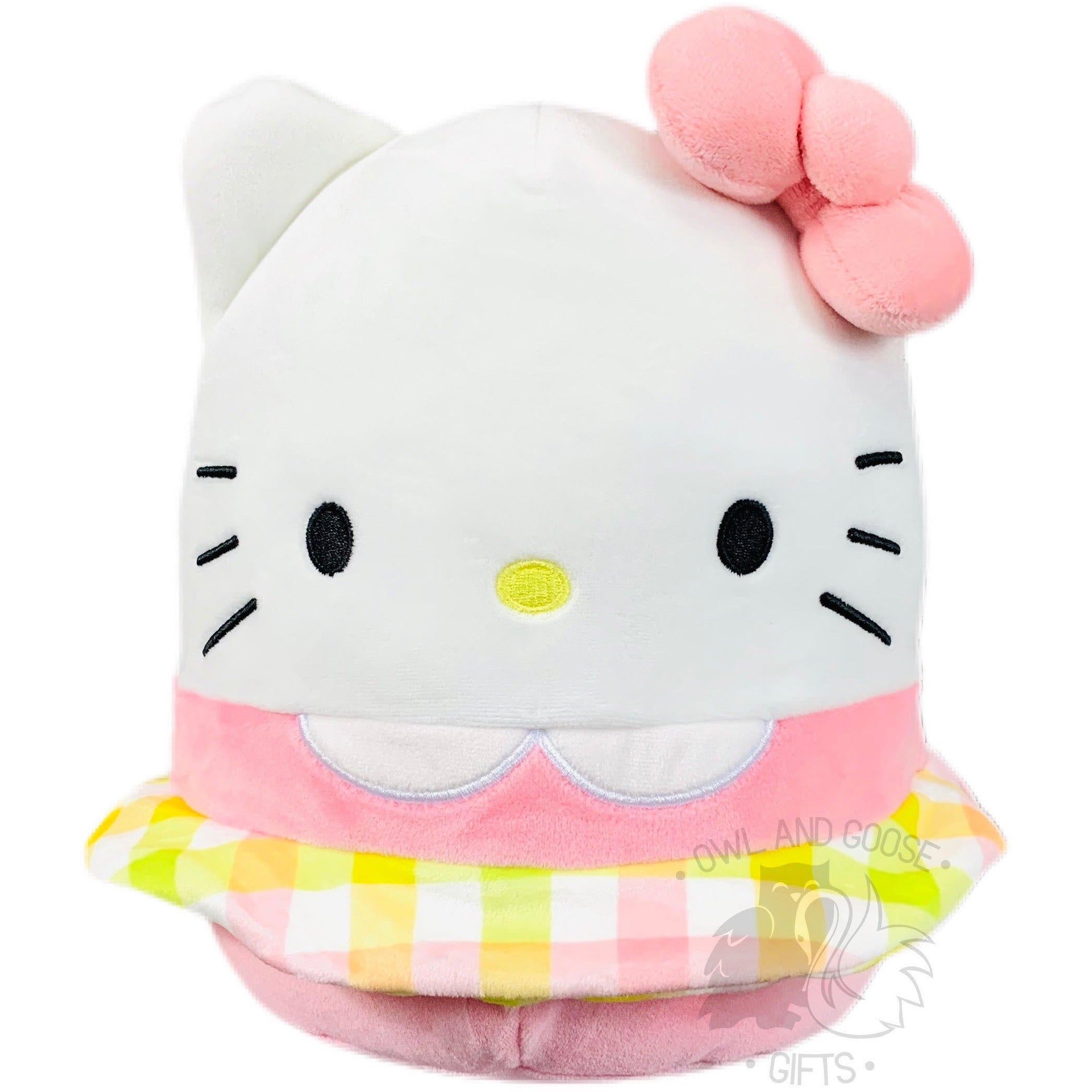 Squishmallow 8 Inch Sanrio Hello Kitty Easter Plush Toy with Plaid Skirt *FINAL SALE*